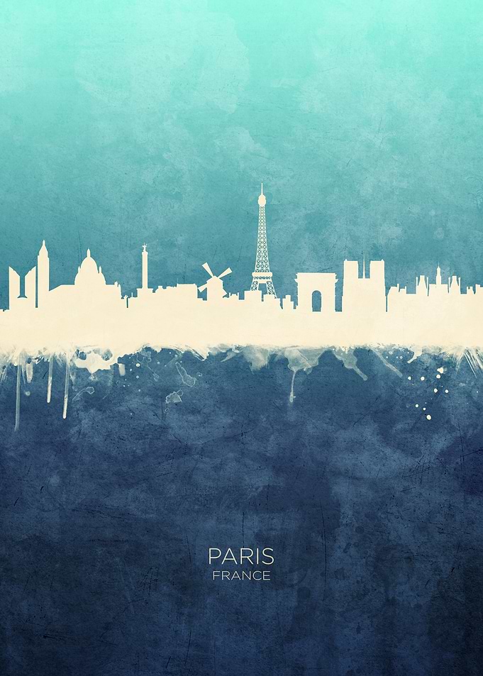 Paris France Skyline
