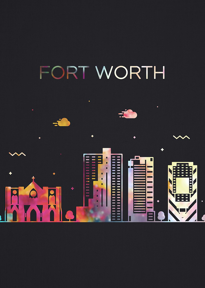 Fort Worth City Skyline
