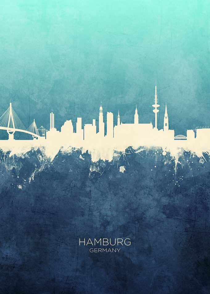 Hamburg Germany Skyline