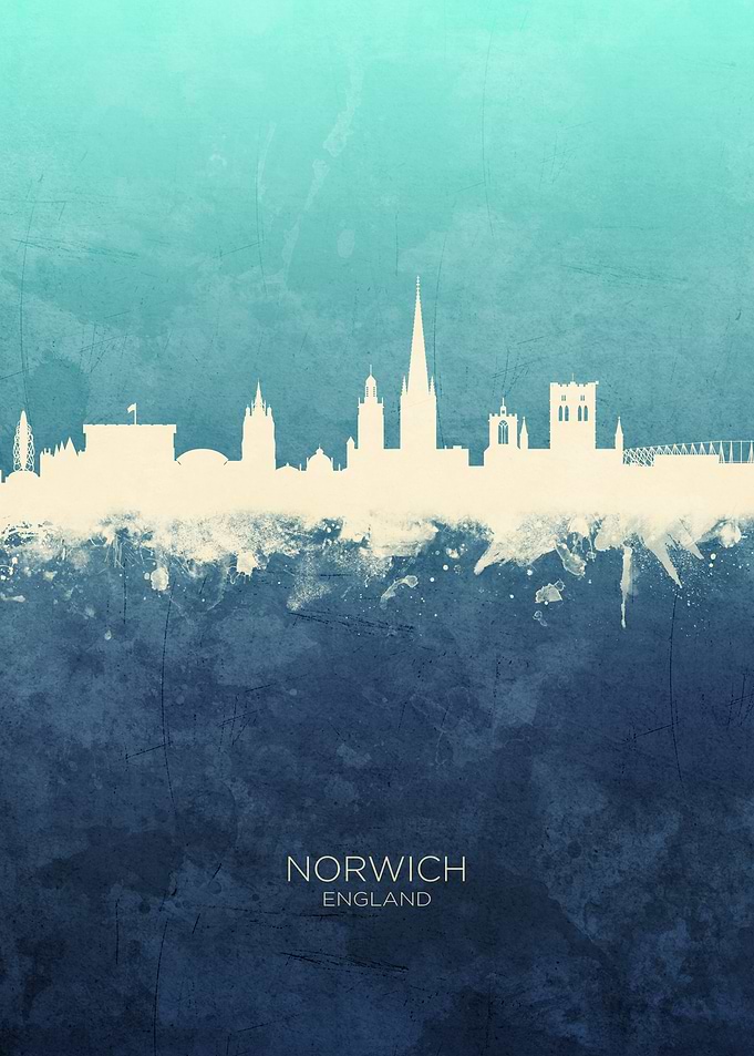 Norwich England Skyline
