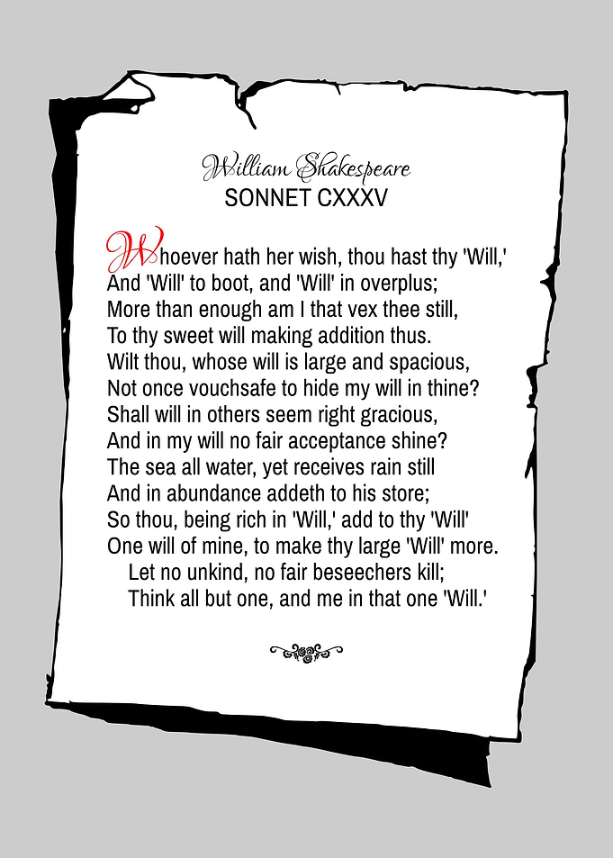 Shakespeare Sonnet 135