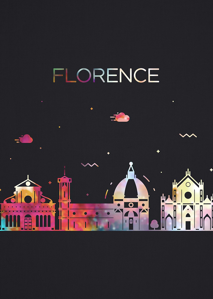 Florence City Skyline Art