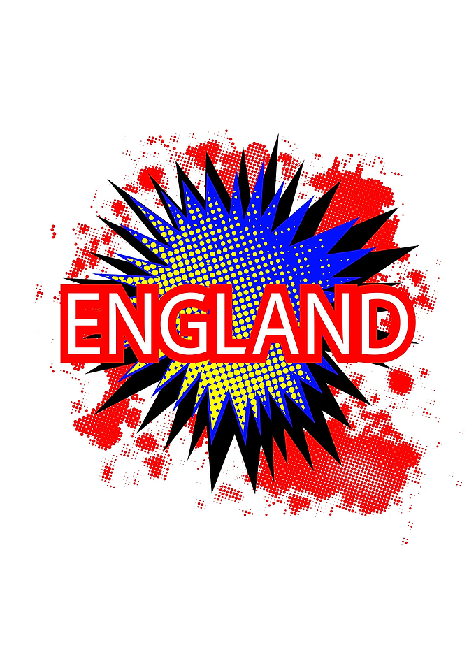 England Cartoon Exclamati
