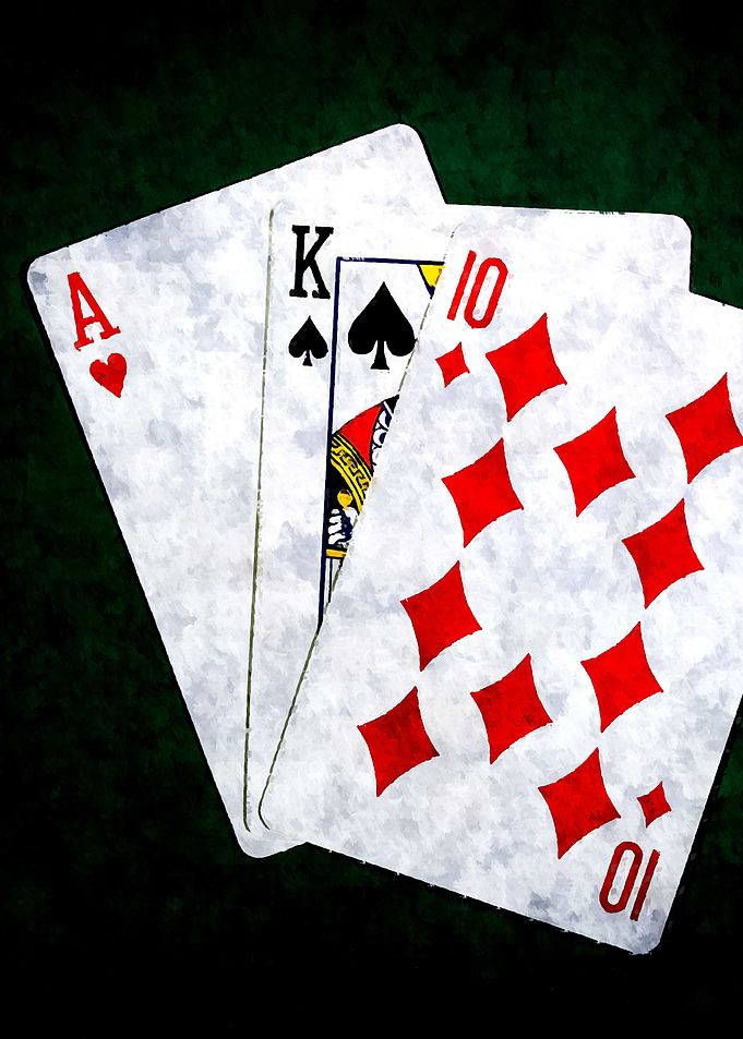 Blackjack 21 Ace King Ten