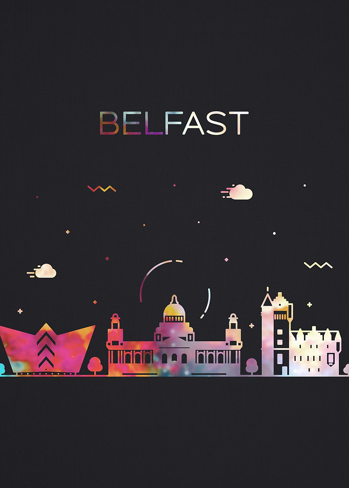 Belfast City Skyline Art