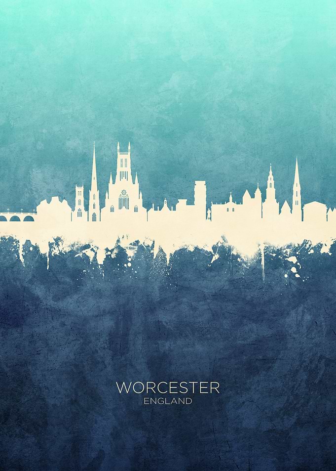 Worcester England Skyline