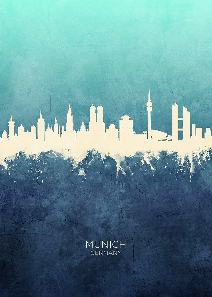 Munich Germany Skyline