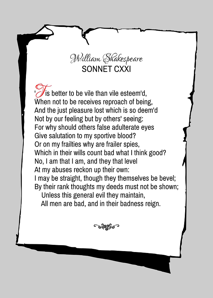 Shakespeare Sonnet 121