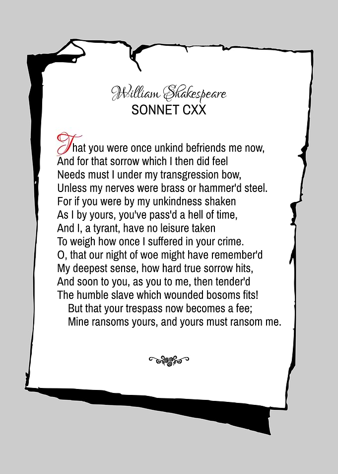 Shakespeare Sonnet 120