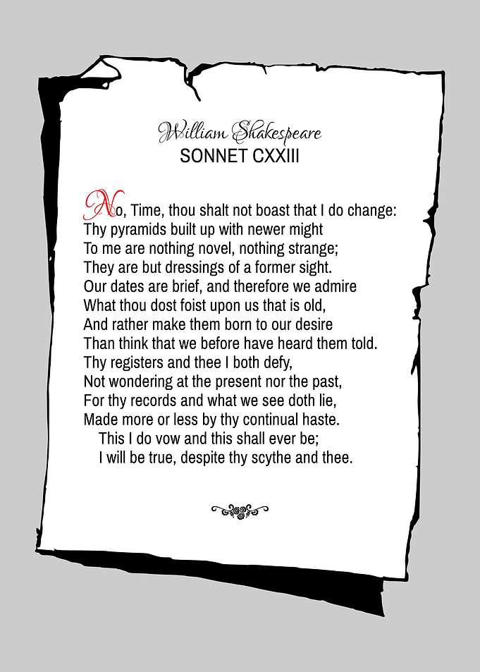 Shakespeare Sonnet 123