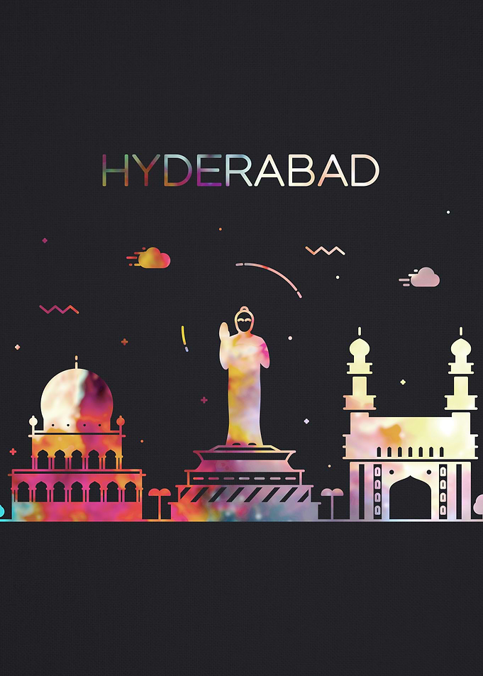 HyderabadCity Skyline Art