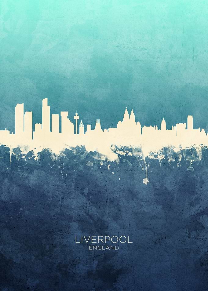 Liverpool England Skyline