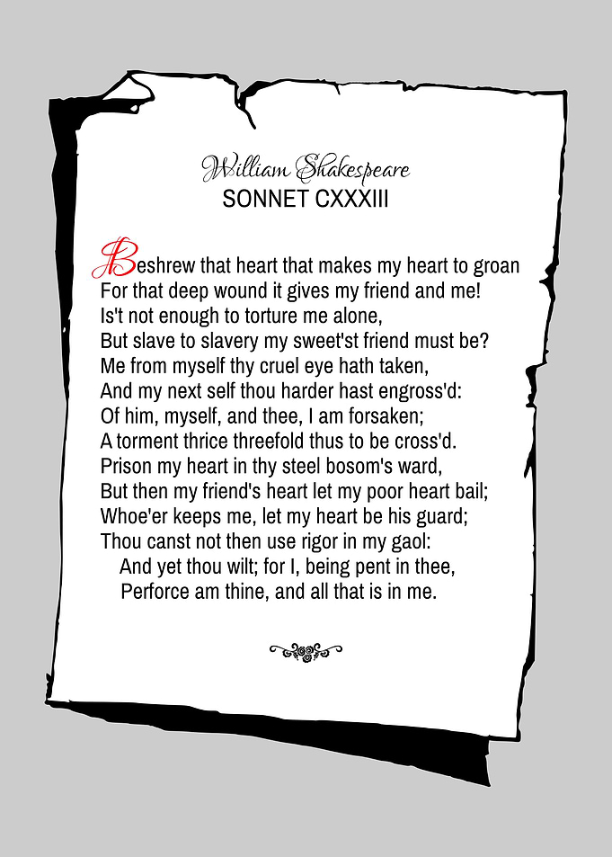 Shakespeare Sonnet 133