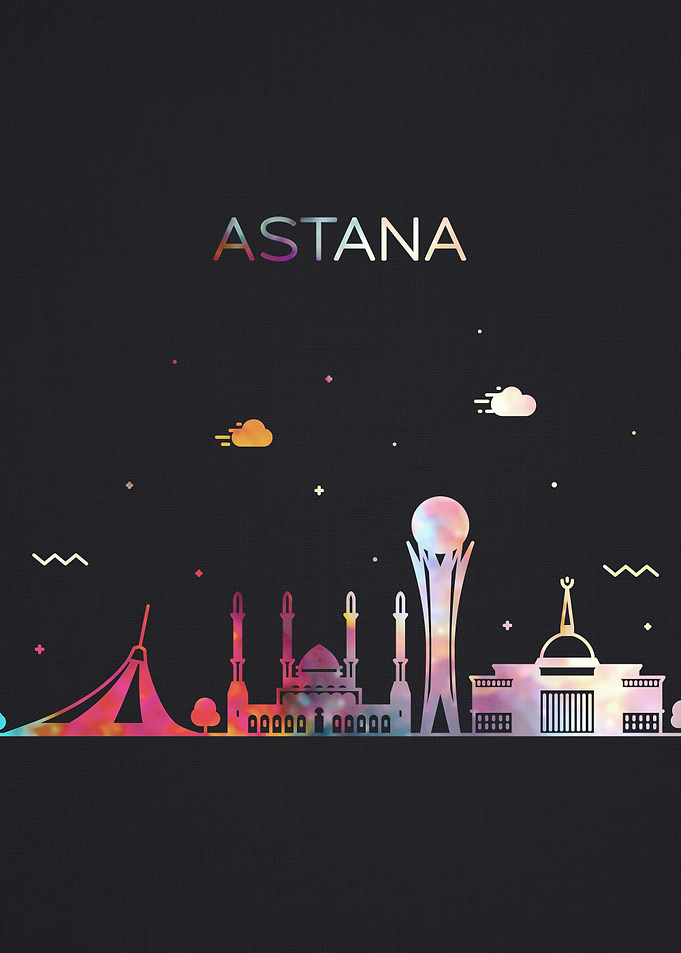 Astana City Skyline Art