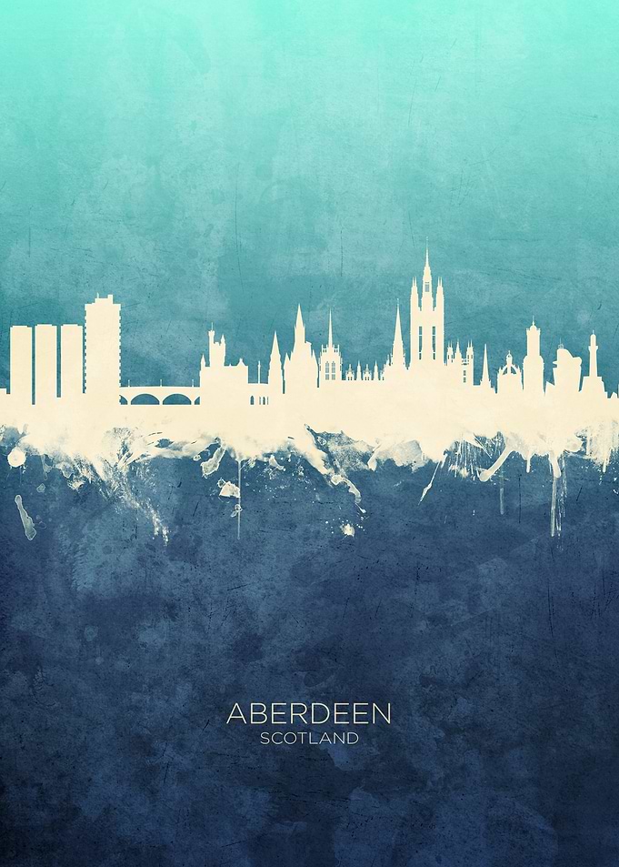 Aberdeen Scotland Skyline