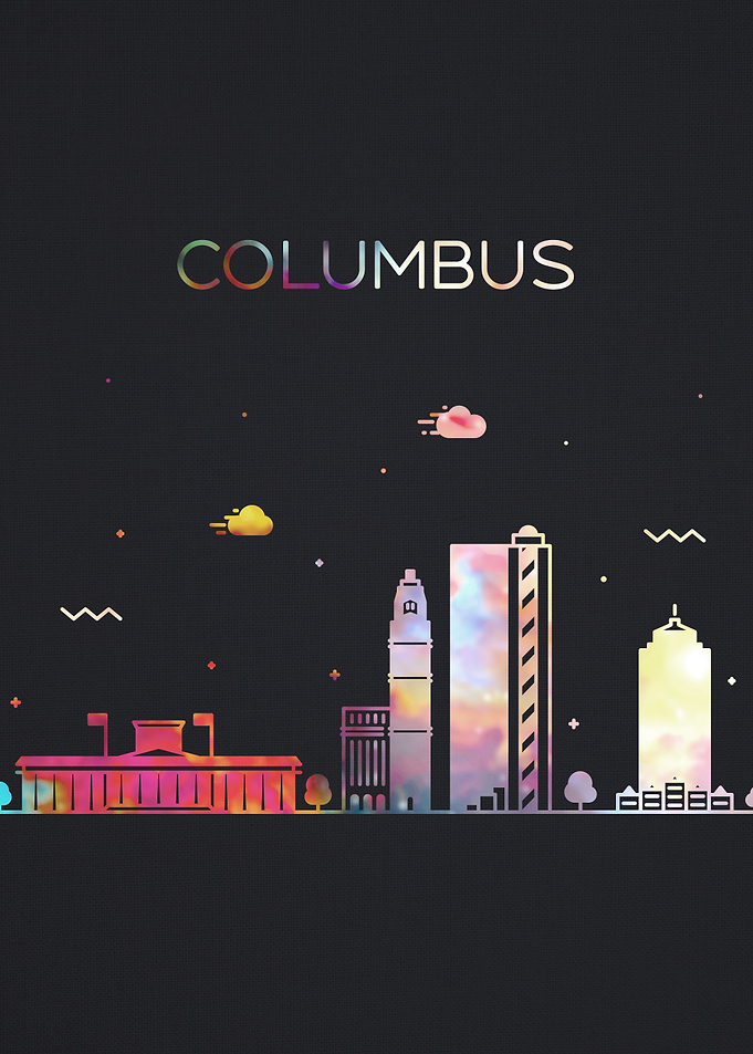 Columbus Ohio City Skyline