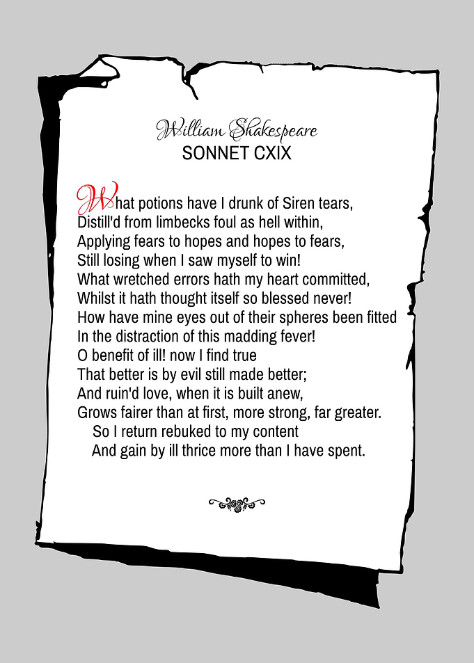 Shakespeare Sonnet 119