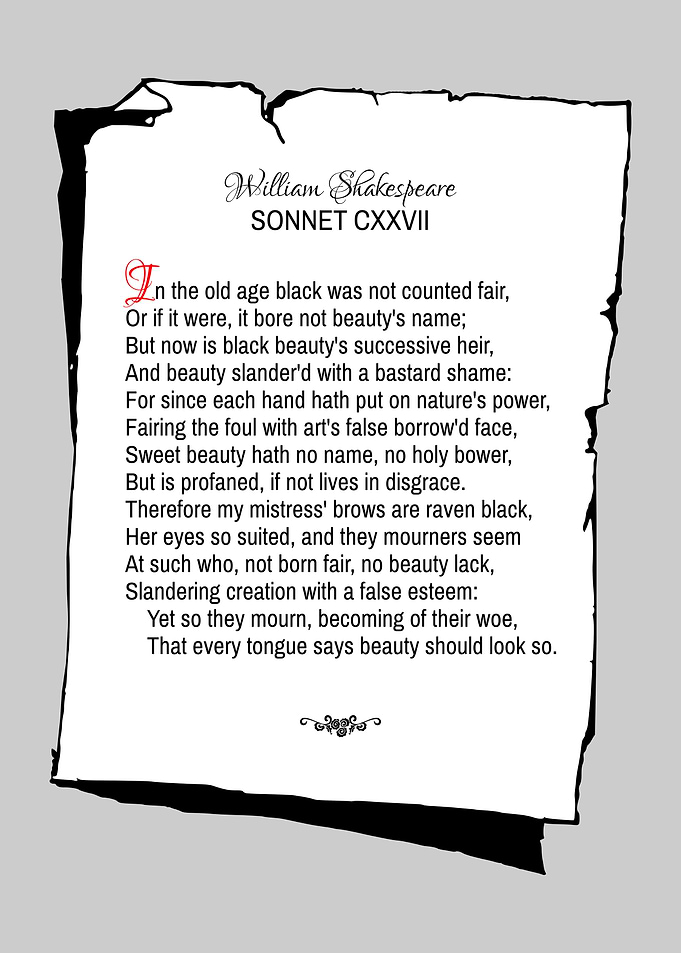 Shakespeare Sonnet 127