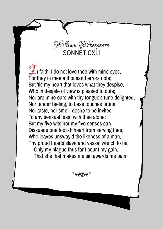 Shakespeare Sonnet 141