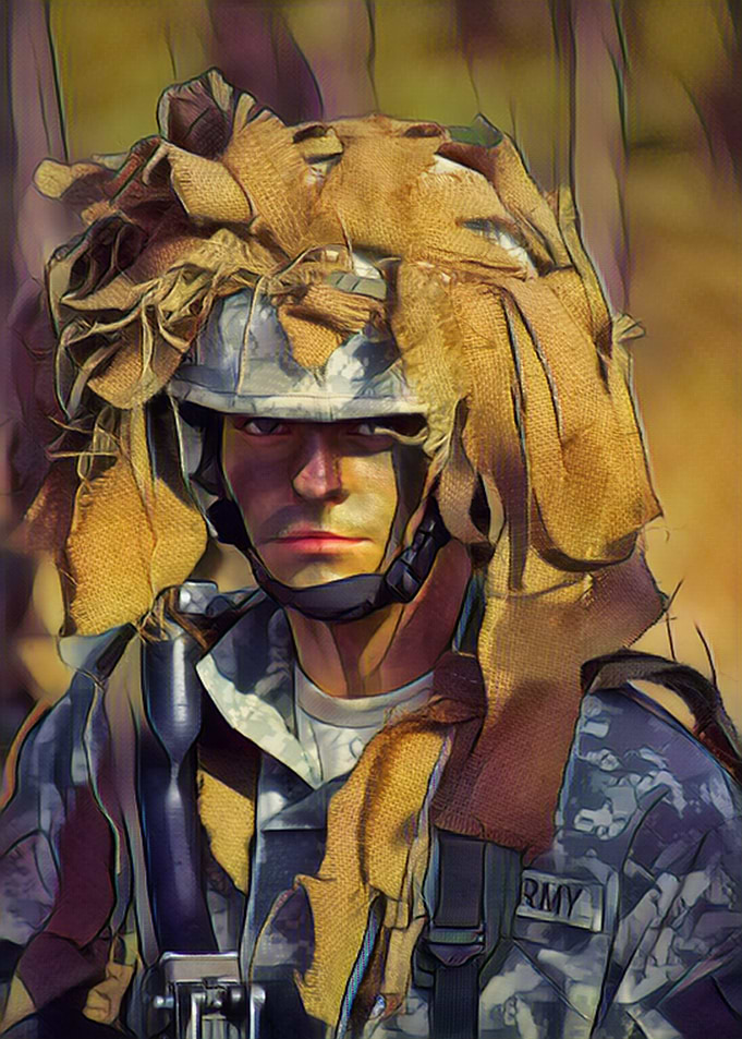 U S Army Retro Art