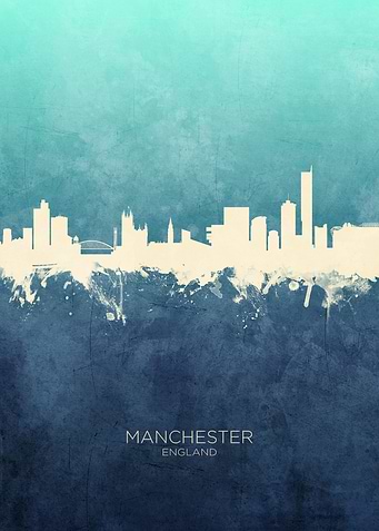Manchester England Skyline