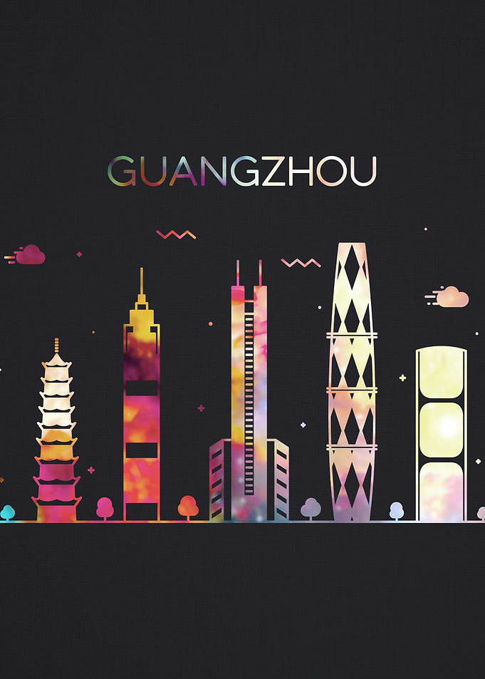 Guangzhou City Skyline Art