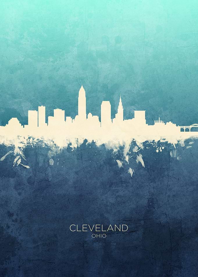 Cleveland Ohio Skyline
