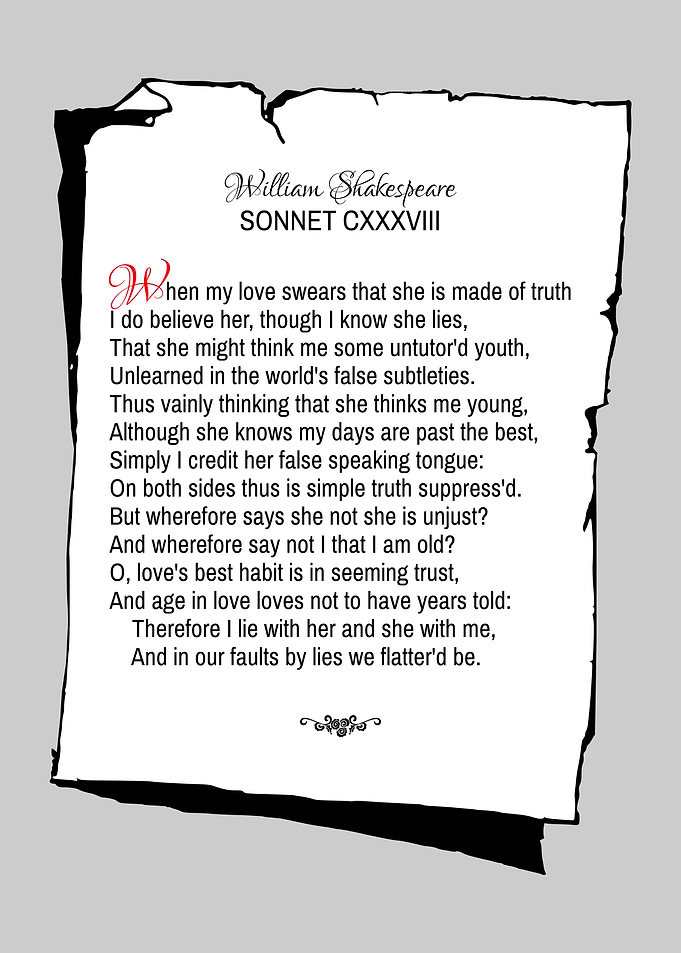 Shakespeare Sonnet 138