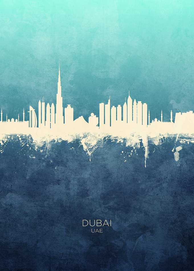 Dubai UAE Skyline