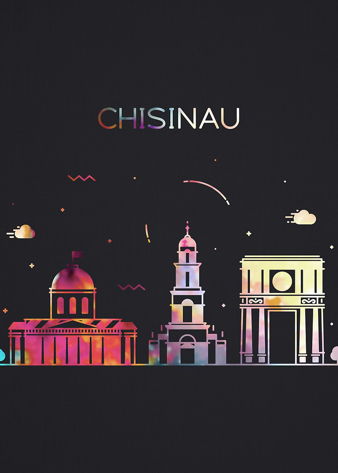 Chisinau City Skyline Art
