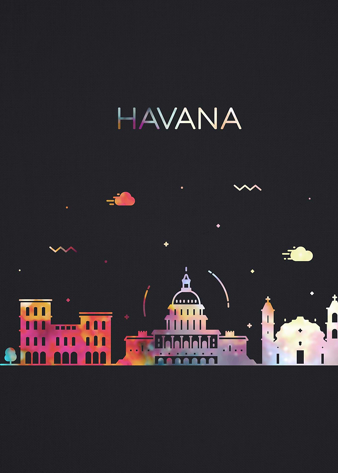 Havana Cuba City Skyline