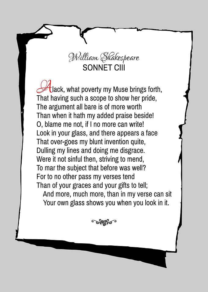 Shakespeare Sonnet 103