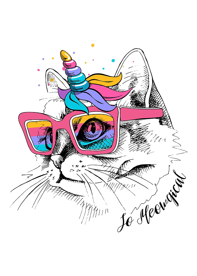 Cute Cat Unicorn Meowy
