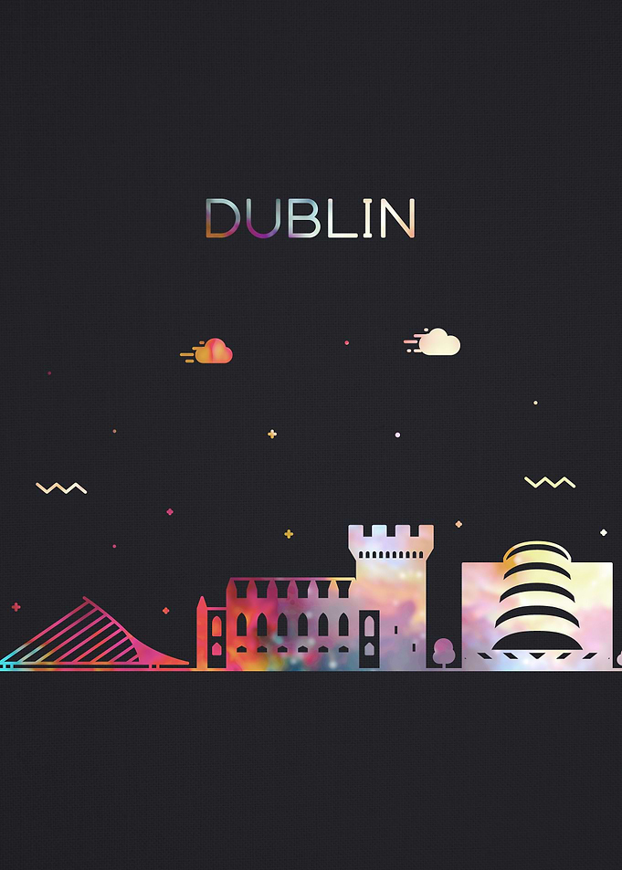 Dublin City Skyline Art
