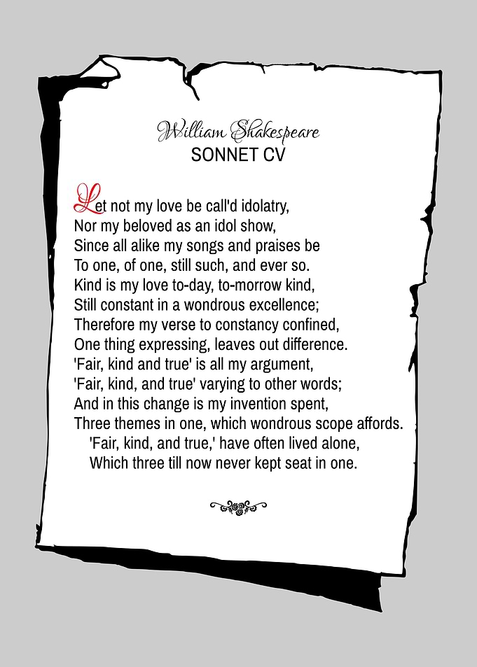 Shakespeare Sonnet 105