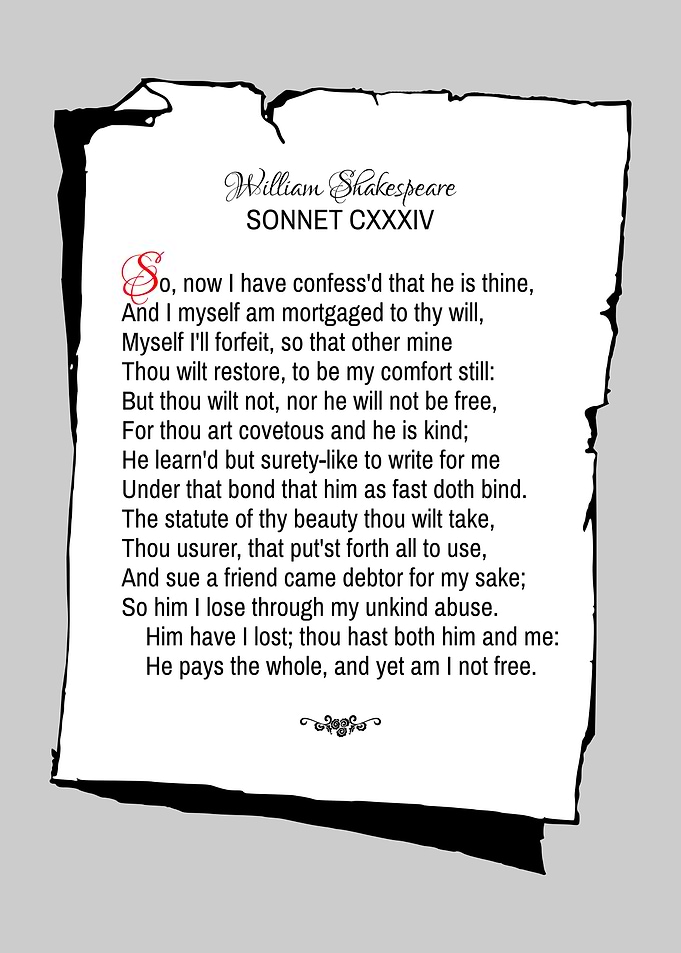 Shakespeare Sonnet 134