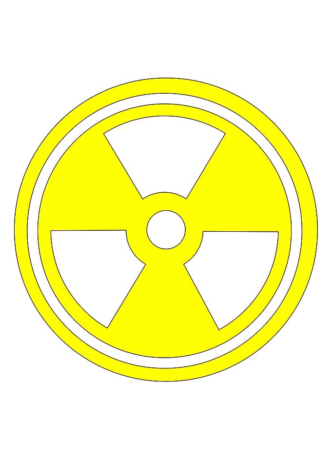 Caution Radioactive Sign