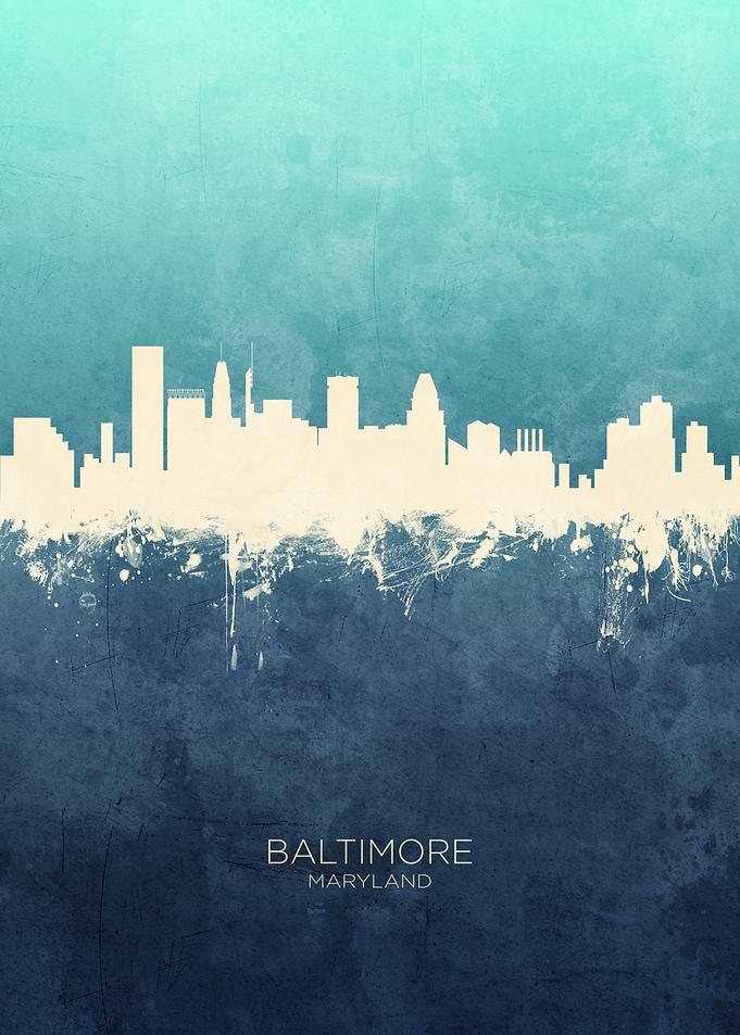 Baltimore Maryland Skyline