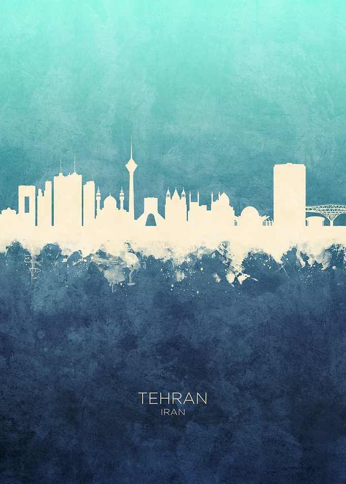Tehran Iran Skyline