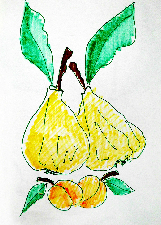 Pears and apricots
