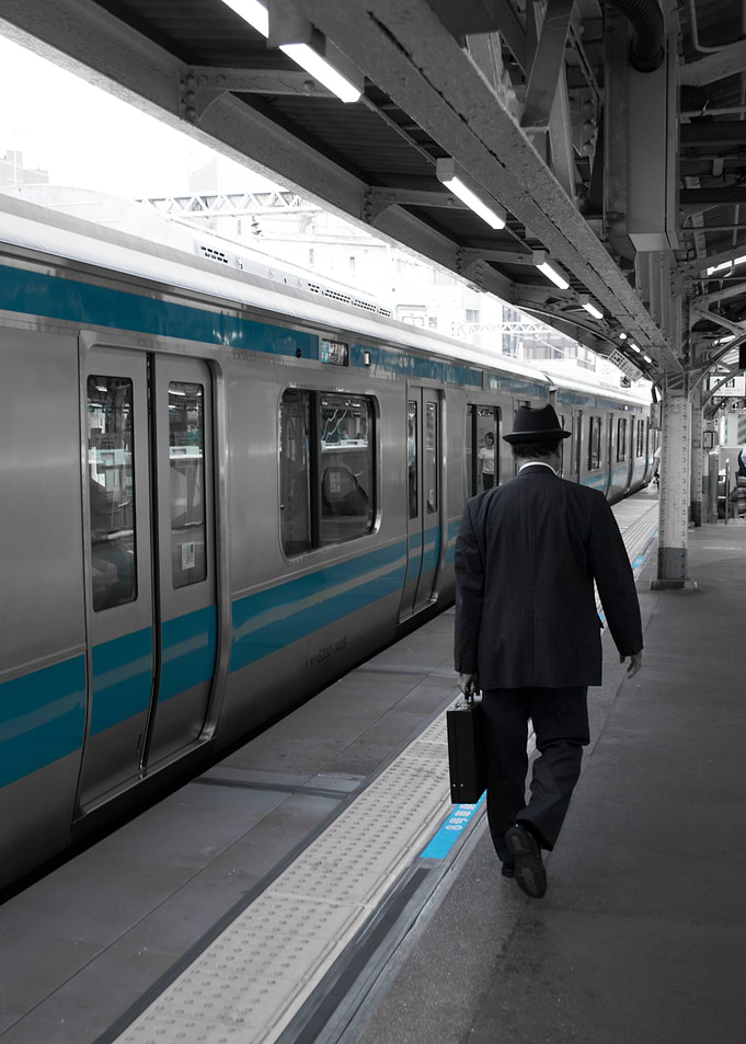 Man by the Train