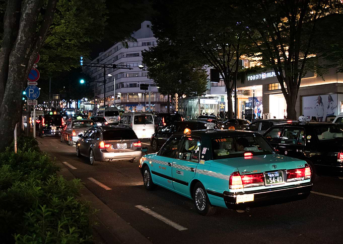 Taxi in Traffic