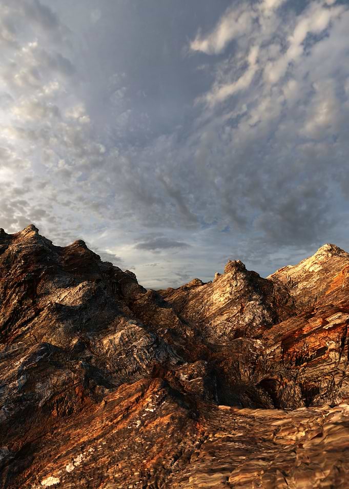 Colours of mountains