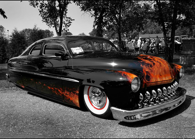 Burned Classic Car