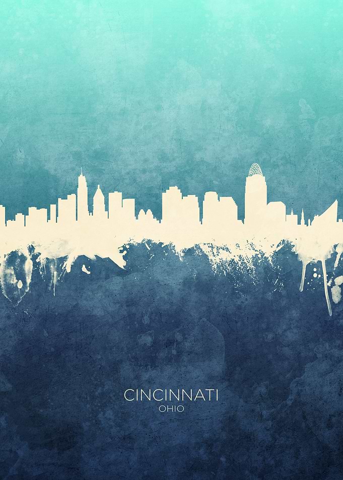 Cincinnati Ohio Skyline