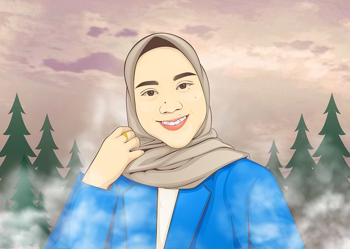 beautiful woman in hijab