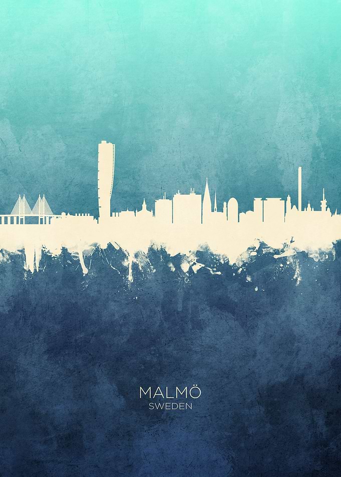 Malmo Sweden Skyline