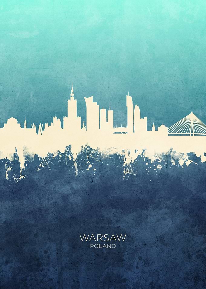 Warsaw Poland Skyline