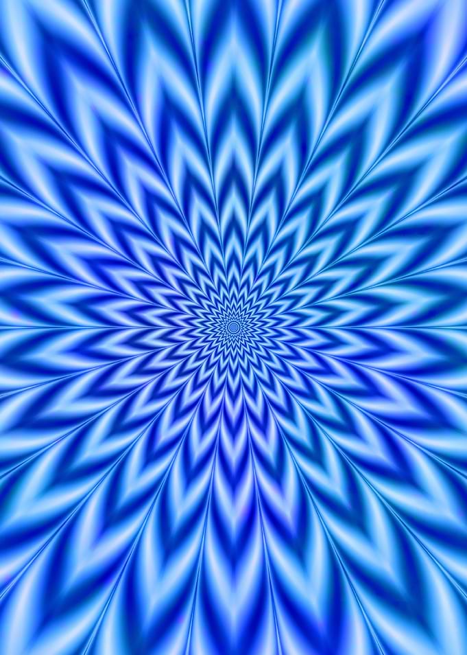 Blue Psychedelic Tie Dye