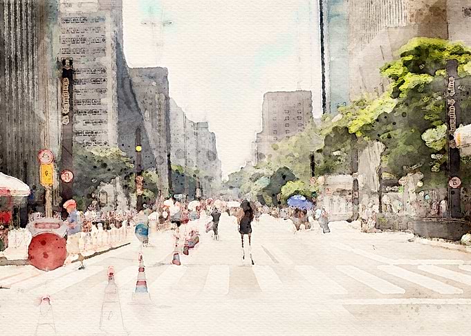 Paulista Avenue on Sunday